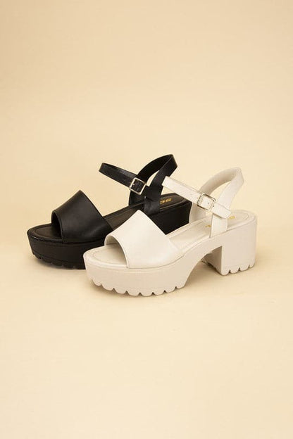 STACIE-S Platform Sandals.