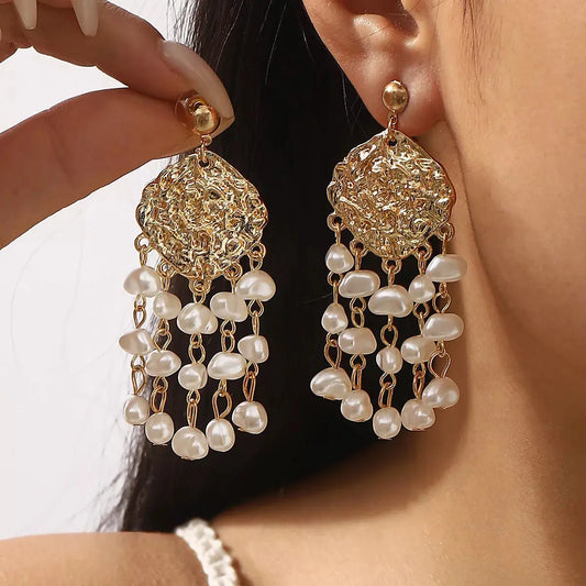 18K Gold-Plated Dangle Earrings Simply Love