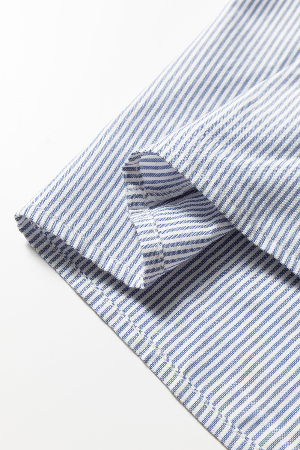 Premium Sky Blue Stripe Patchwork Lace Maxi Dress Bracelet Sleeve Dear-Lover Dropshipping