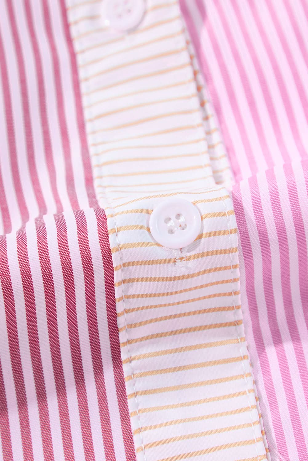 Plus size pink striped shirt - Love Salve 