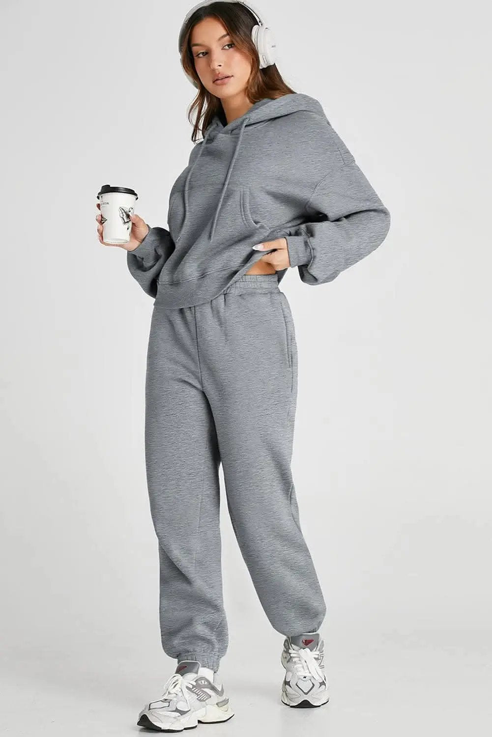 Chic hooded top & joggers set - Love Salve 