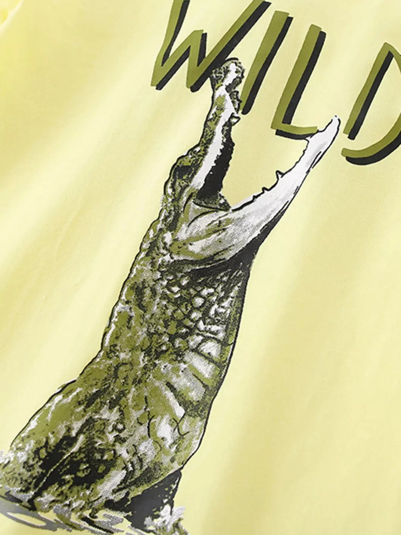 Children's Wild Crocodile Graphic Short Sleeve T-Shirt Simply Love