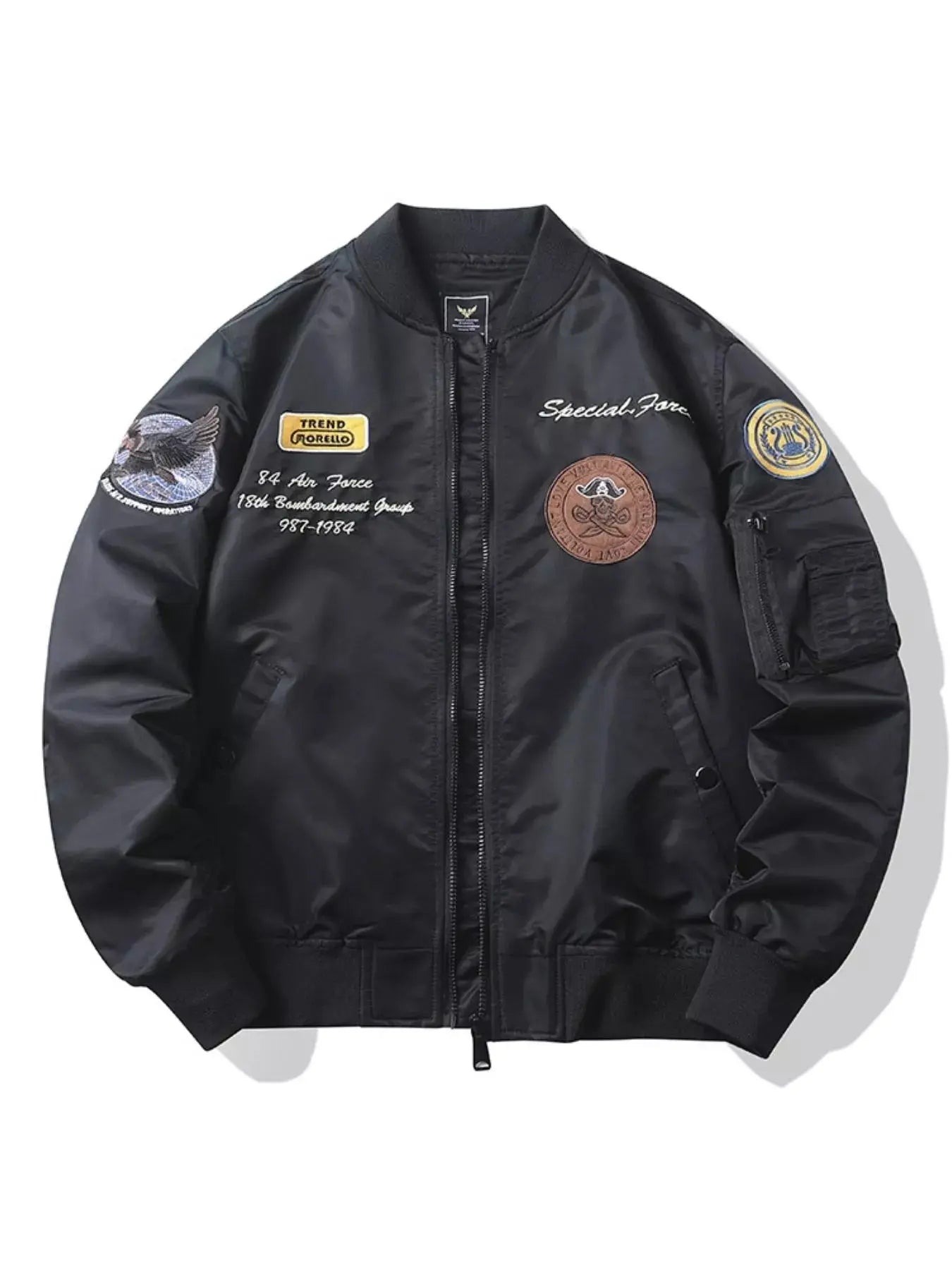 Men's Plus Size Zip Up Bomber Jacket Simply Love