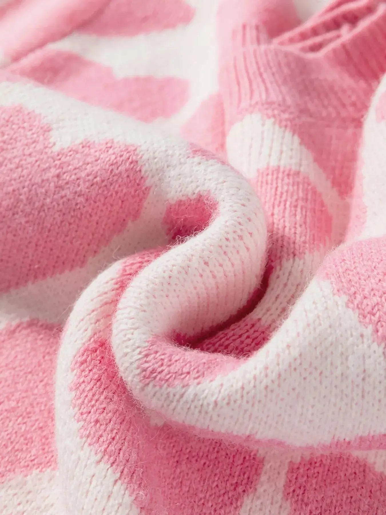 Valentine Heart Round Neck Sweater Simply Love