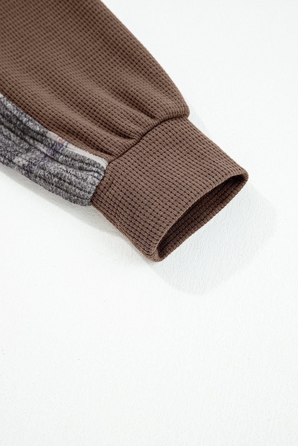 Brown Plaid Patchwork Hooded Shacket With Drawstring Button Down Cozy Winter Outerwear Dear-Lover Dropshipping