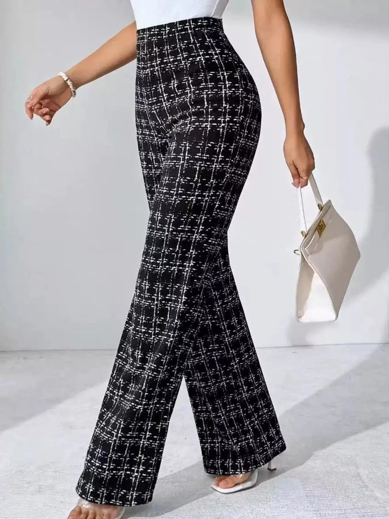 Plaid Wide Leg Pants Simply Love