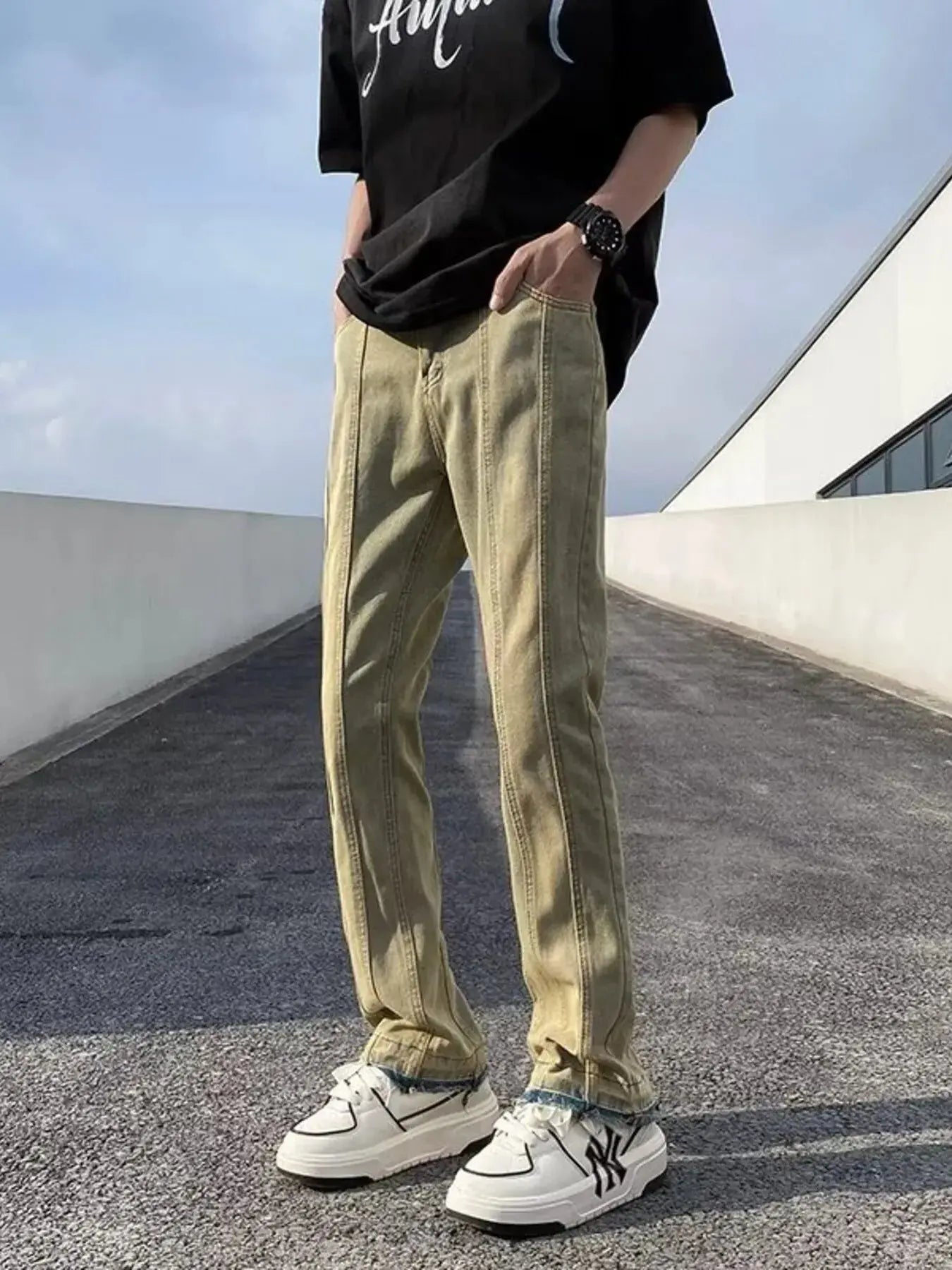 Men's Full Size Straight Leg Jeans Plus Size Simply Love