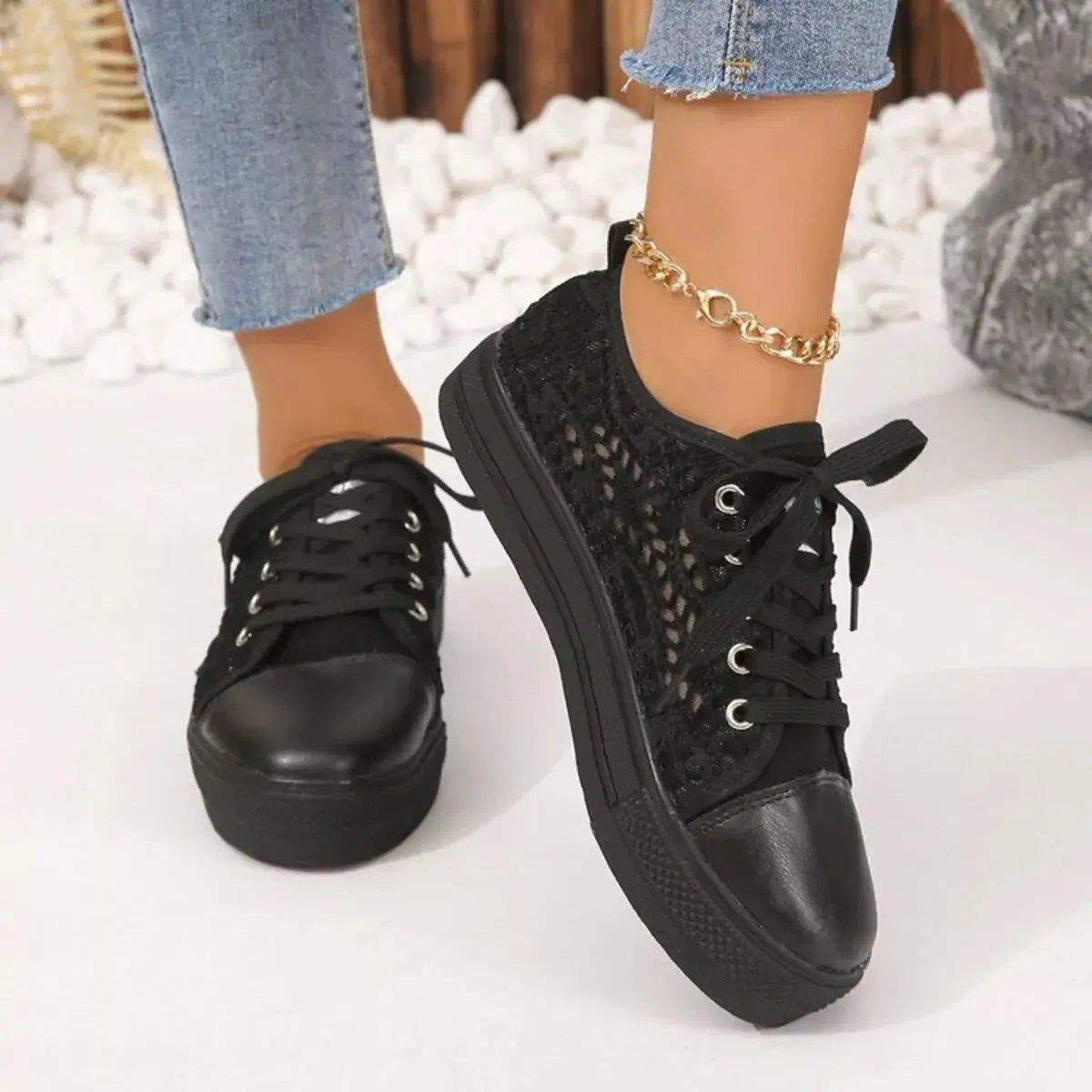 Hollow Out Platform Sneakers Simply Love