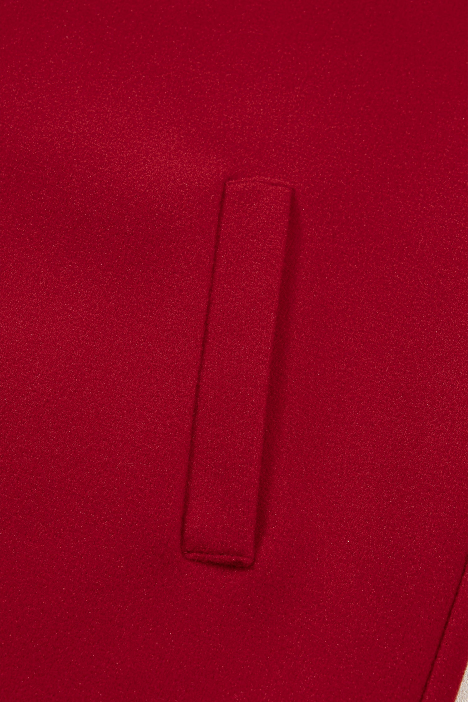 Racing Red Contrast Cuffed Drop Shoulder Zip Up Tunic Hoodie Dear-Lover Dropshipping