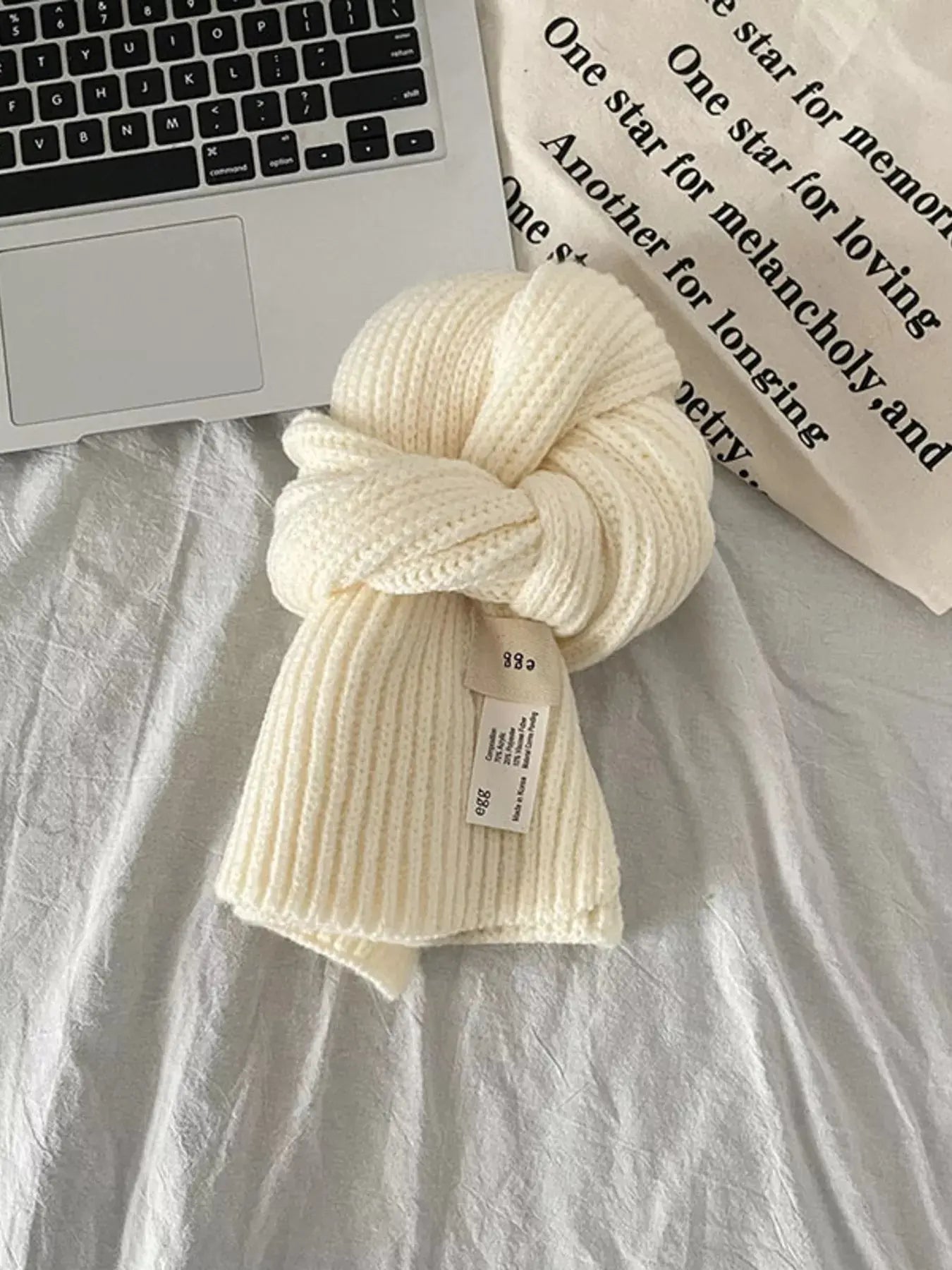 Knitted Ribbed Scarf Simply Love