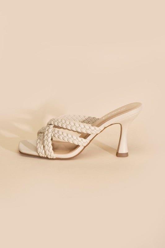 KELLAN-S Double Cross Braided Heels.