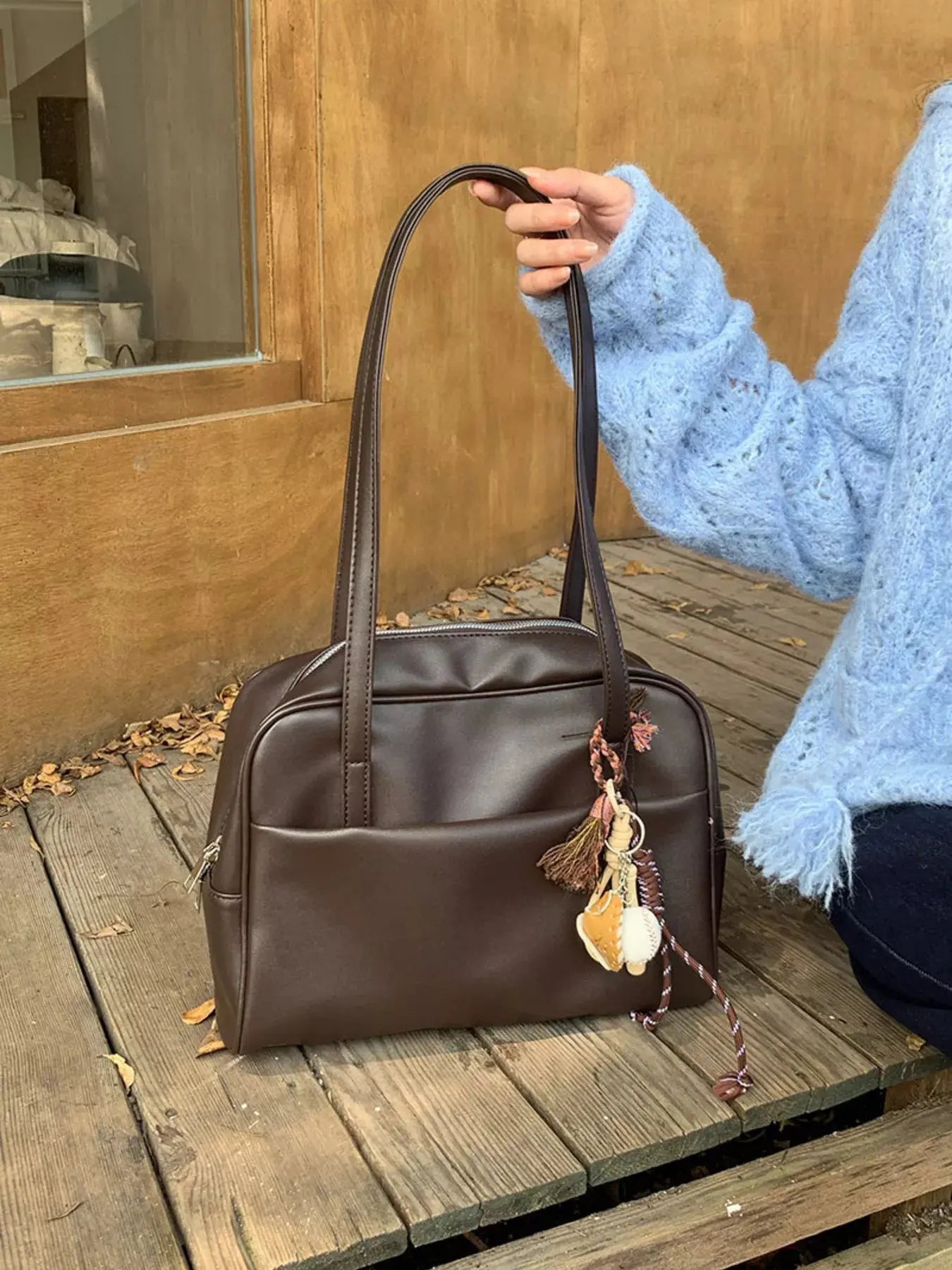 Classic Style Faux Leather Tote Bag Simply Love