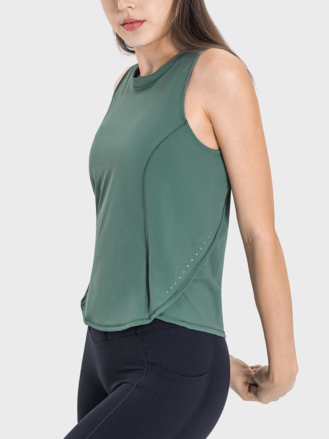 Round Neck Active Tank.