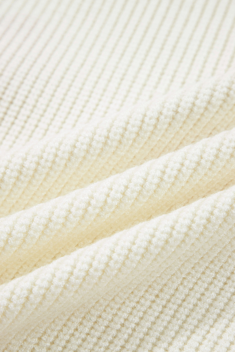 Beige Pumpkin Embroidered Ribbed Thanksgiving Sweater Dear-Lover Dropshipping