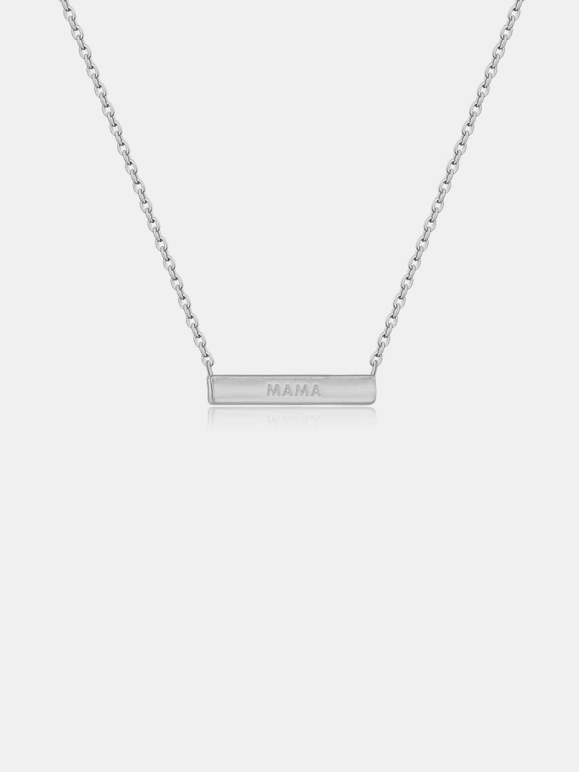 925 Sterling Silver Bar Necklace.