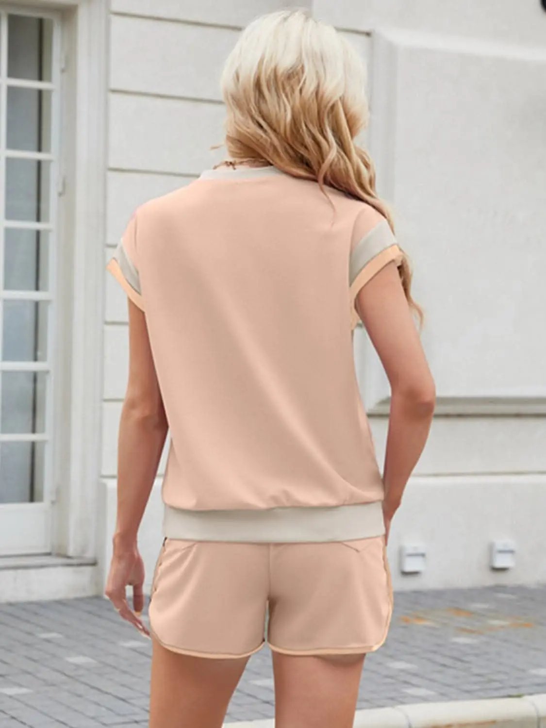 Stylish Two-Piece Top and Shorts Set - Love Salve 