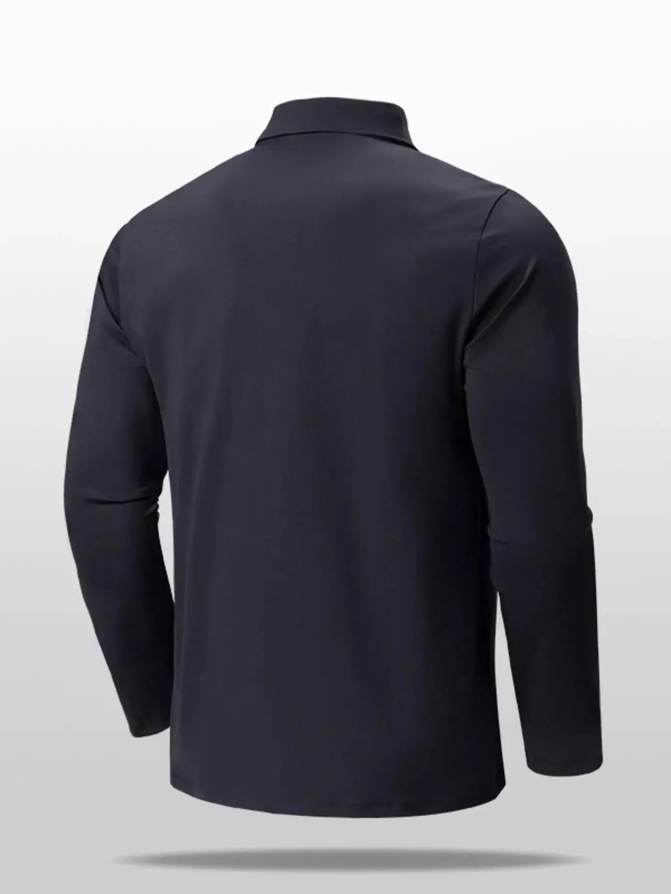 Men's Plus Size Long Sleeve Button Detail Polo Simply Love