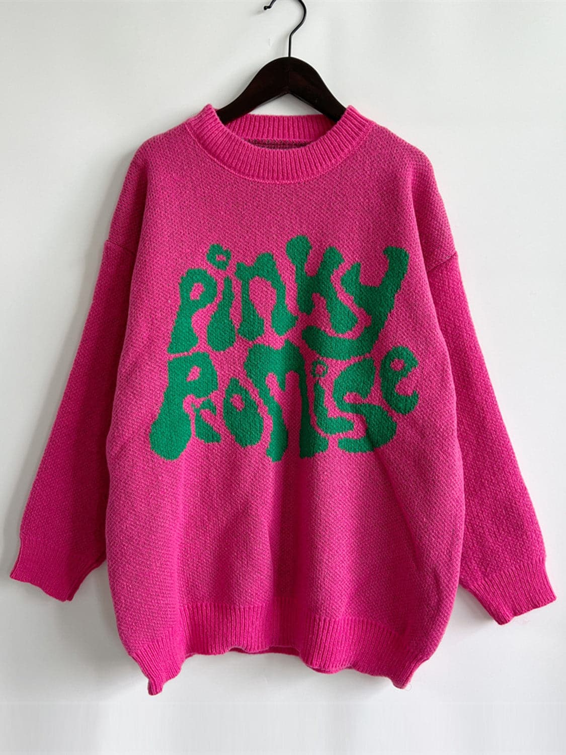 PINKY PROMISE Graphic Sweater.