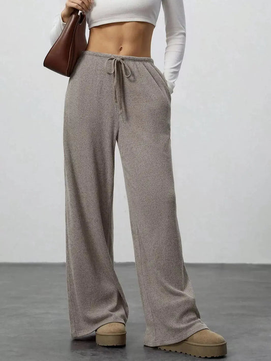 Relaxed Fit Drawstring Pants Simply Love