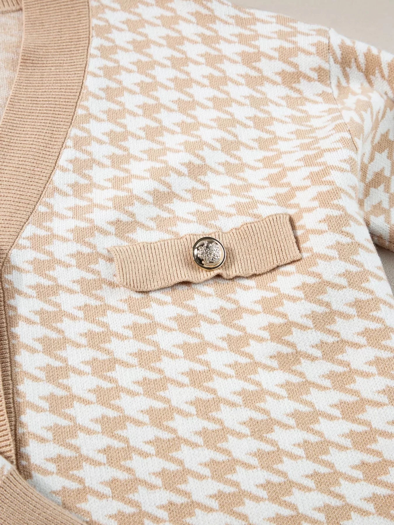 Contrast Edge Metal Button Slim Cardigan with Pockets Coco’s Tee Boutique