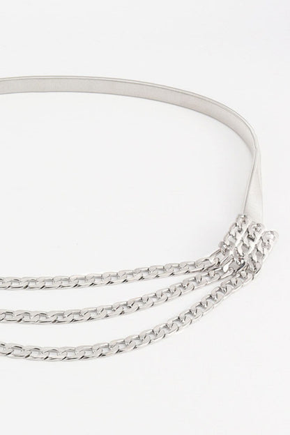 Metal Triple-Layered Chain Belt.