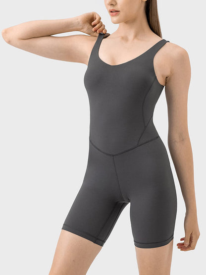 Wide Strap Active Romper.