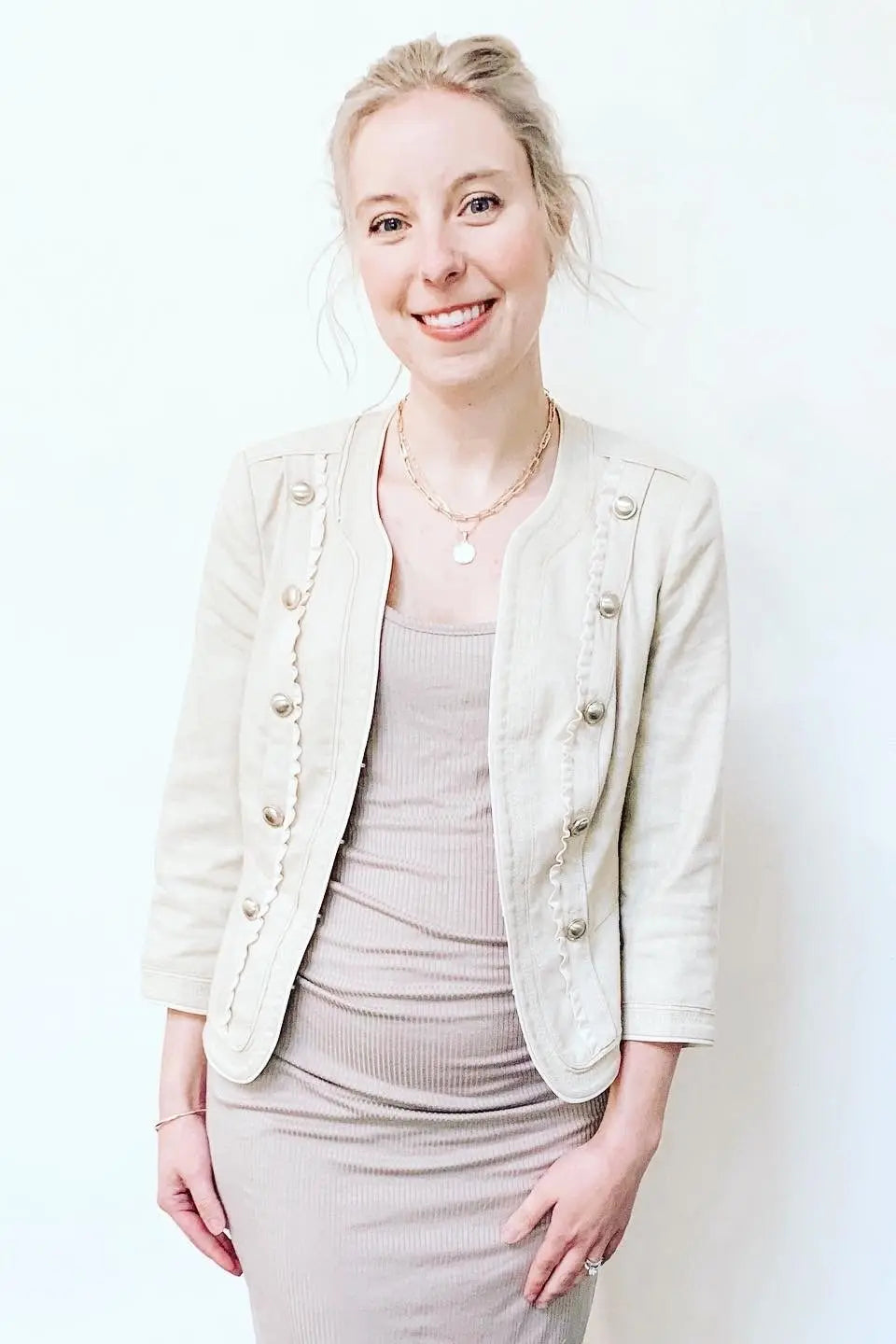 PinkBlush Mocha Ribbed Ruched Sleeveless Maternity Dress PinkBlush