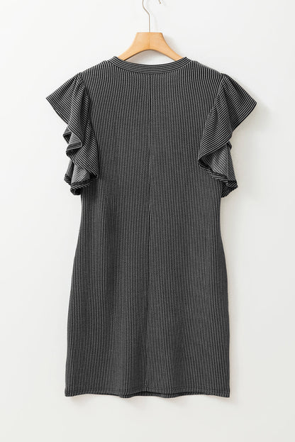 Jocelyn Ruffled Flutter Sleeve Dress for Women - Love Salve 