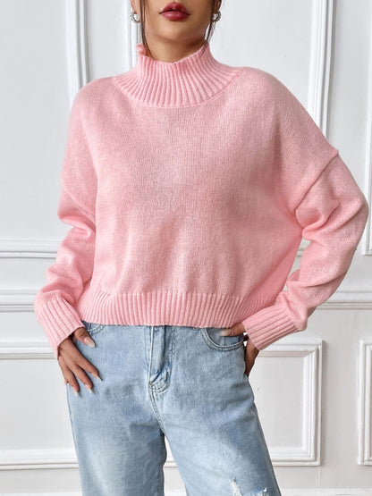 Cozy knit turtleneck top - s-xl