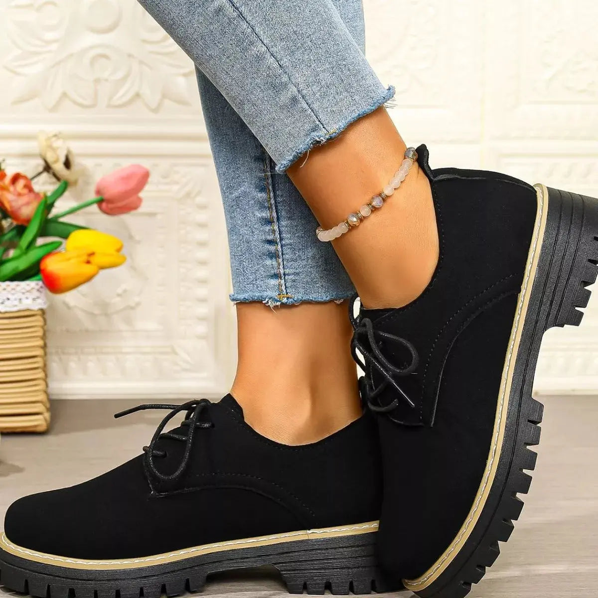 Lace-Up Platform Loafers Simply Love