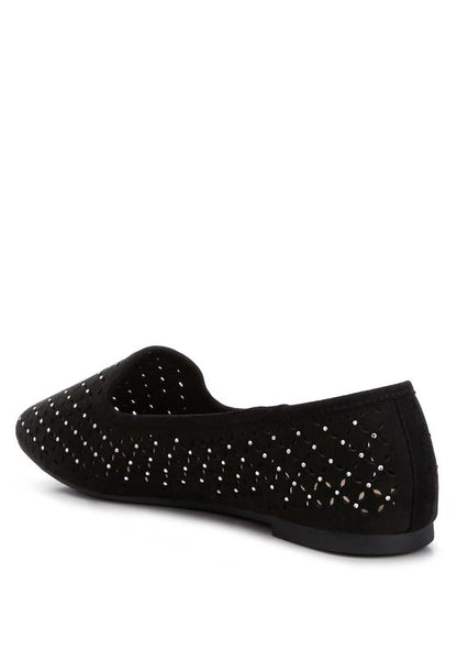 Gordon chic perforated ballerinas