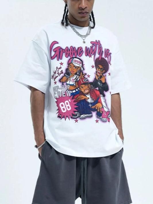 Men's Graphic Round Neck Half Sleeve T-Shirt Simply Love