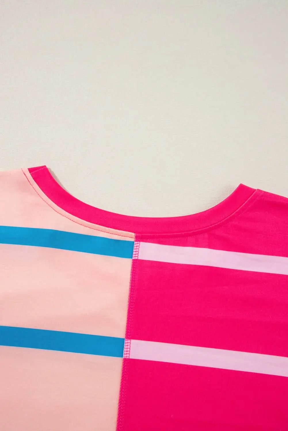 Plus size rose stripe tee - Love Salve 