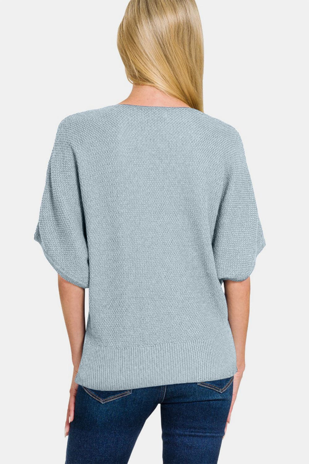 Effortless chic v-neck dolman sweater for all seasons