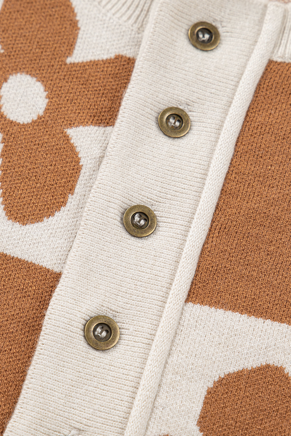 Thai Curry Flower Plaid Henley Baggy Sweater Dear-Lover Dropshipping