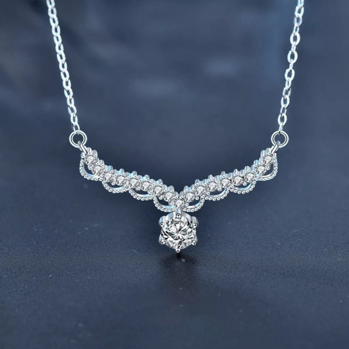 Moissanite 925 Sterling Silver Necklace Simply Love