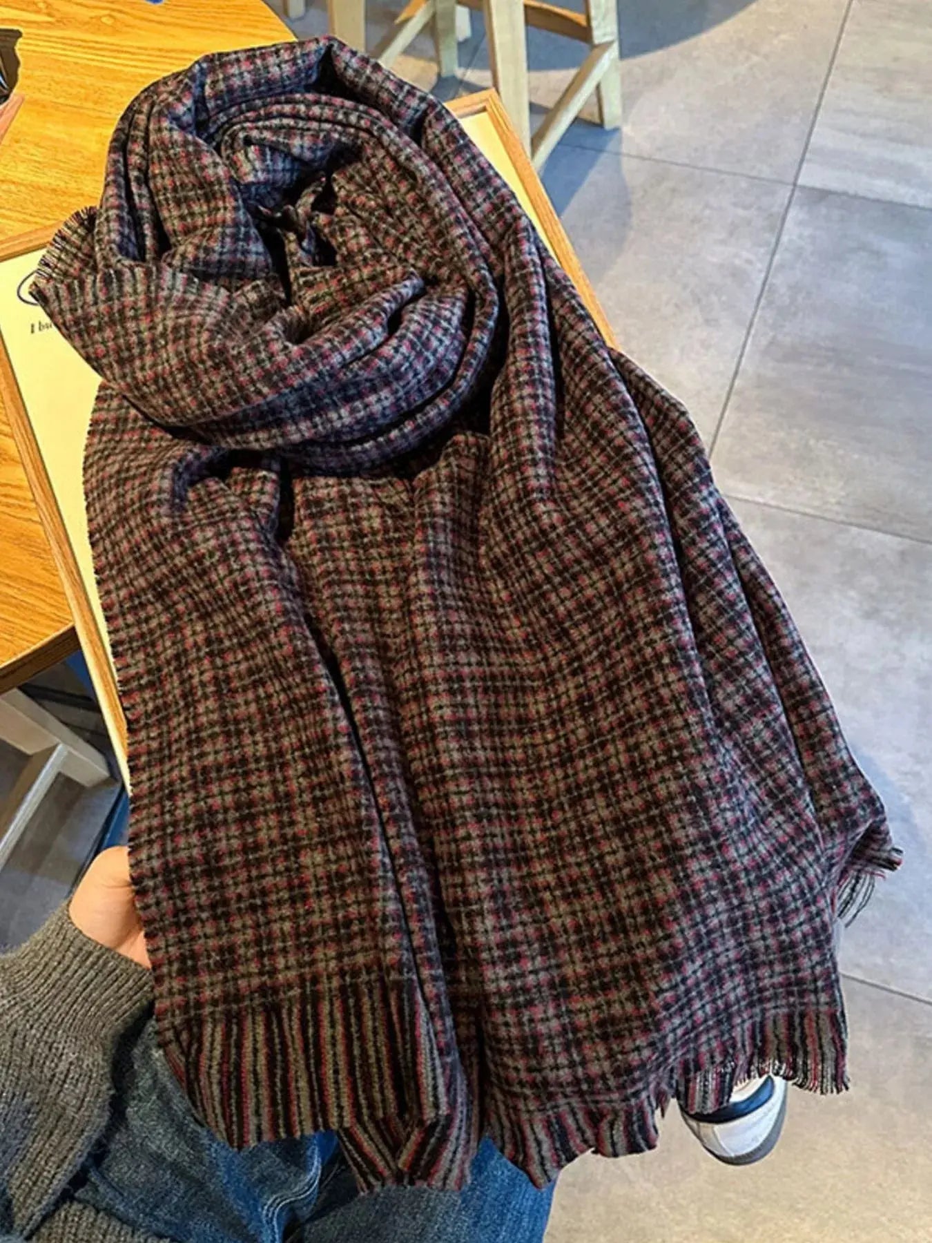 Plaid Warm Scarf Simply Love