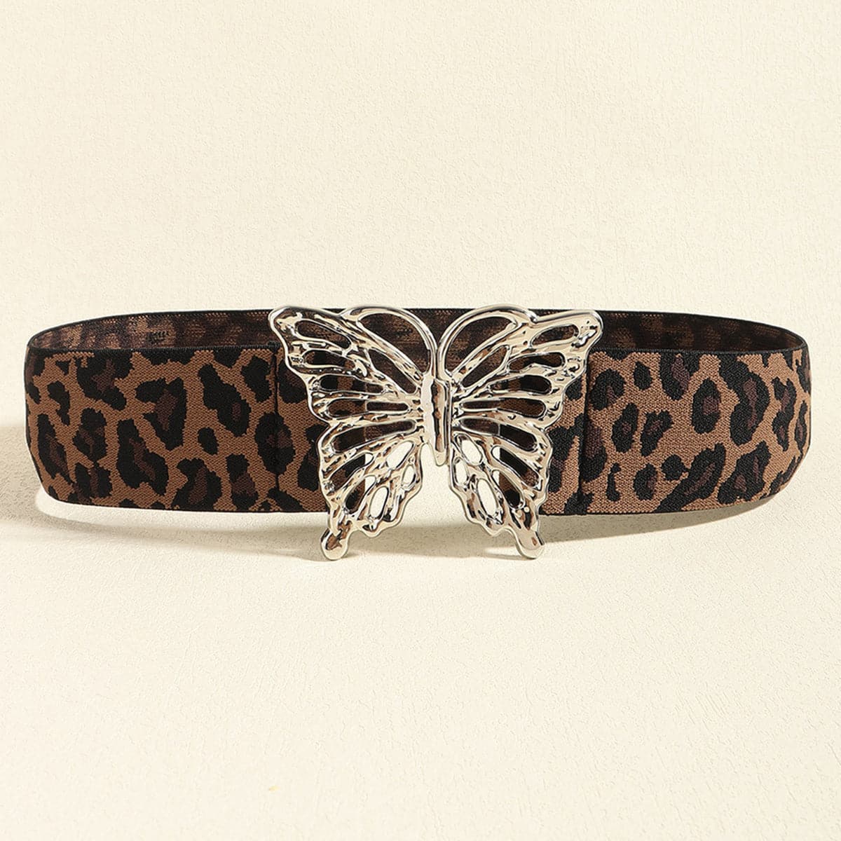 Butterfly Alloy Buckle Elastic Belt.