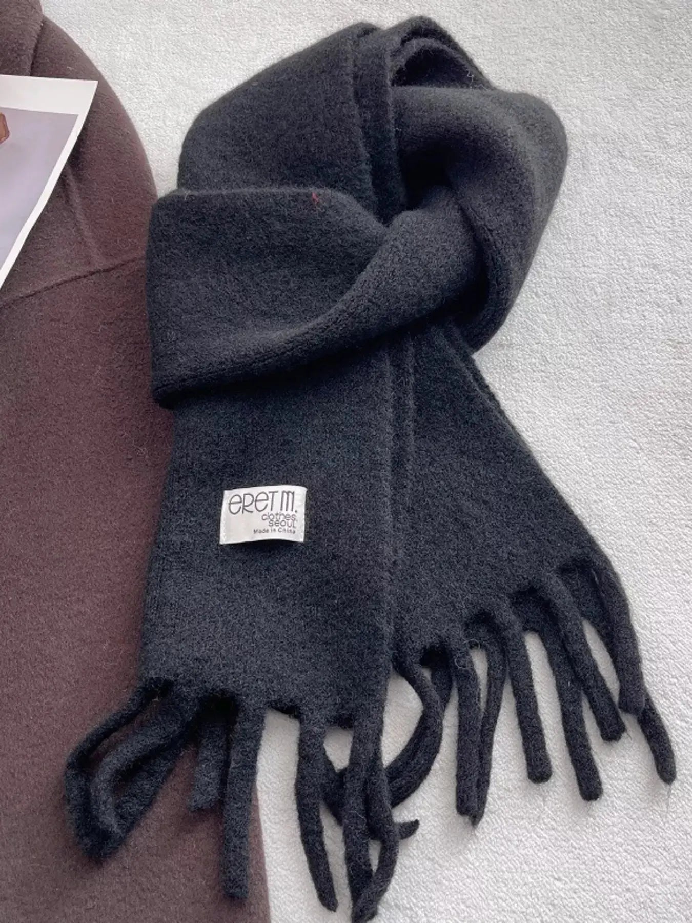 Fringe Solid Color Scarf Simply Love