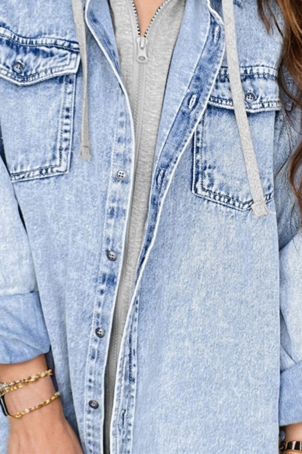 Chic distressed denim jacket