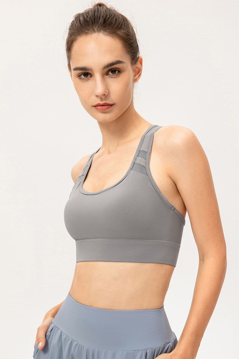 Scoop Neck Long Sports Bra.