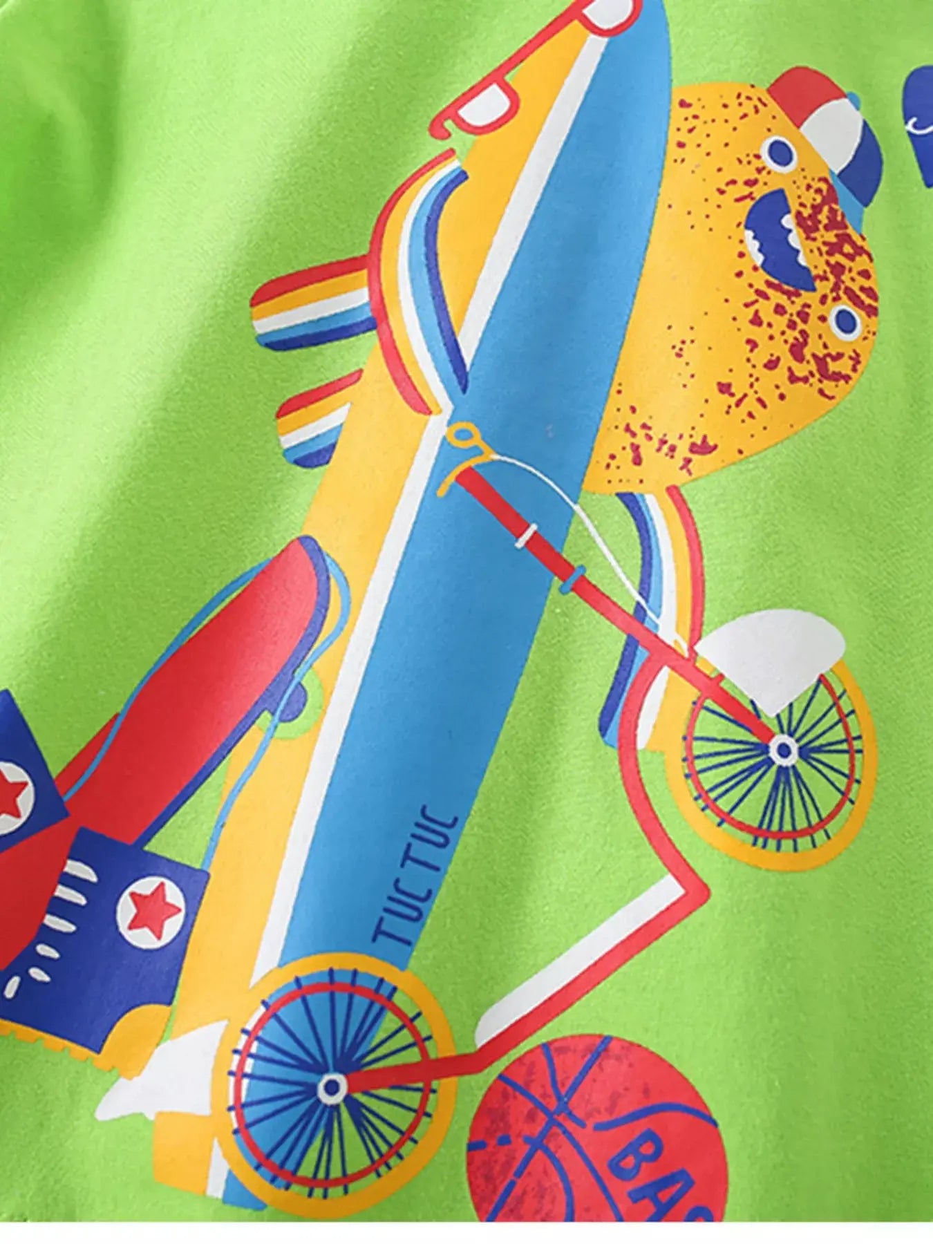 Children's Cartoon Graphic Short Sleeve T-Shirt Simply Love