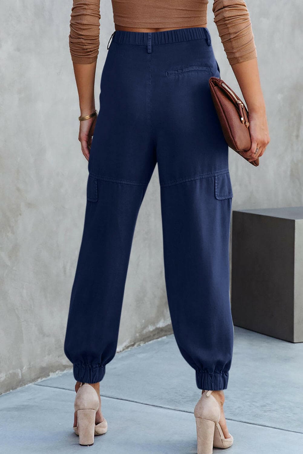 High Waist Cargo Pants.