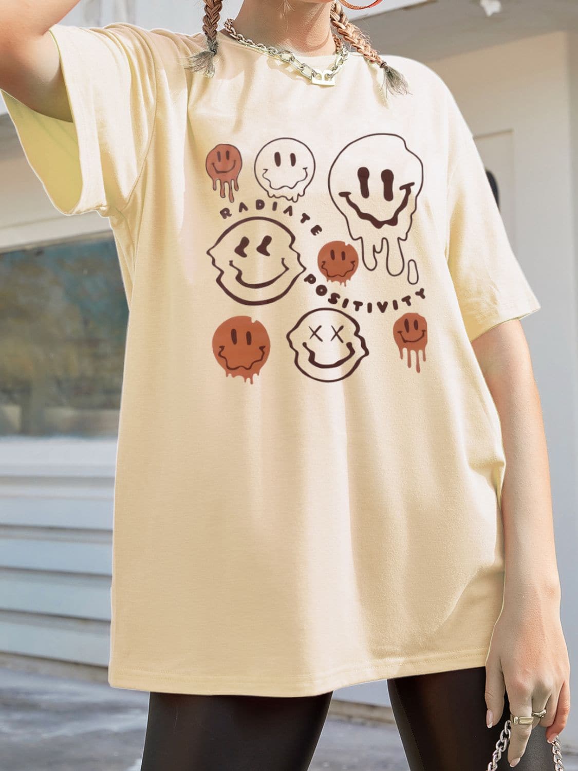 Graphic Cotton Tee - Round Neck