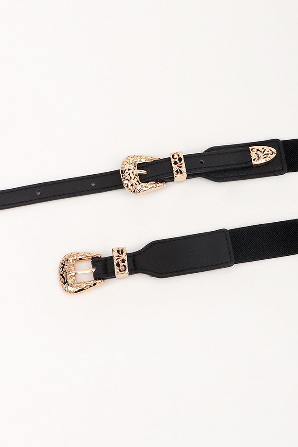 Double Buckle Elastic Belt.