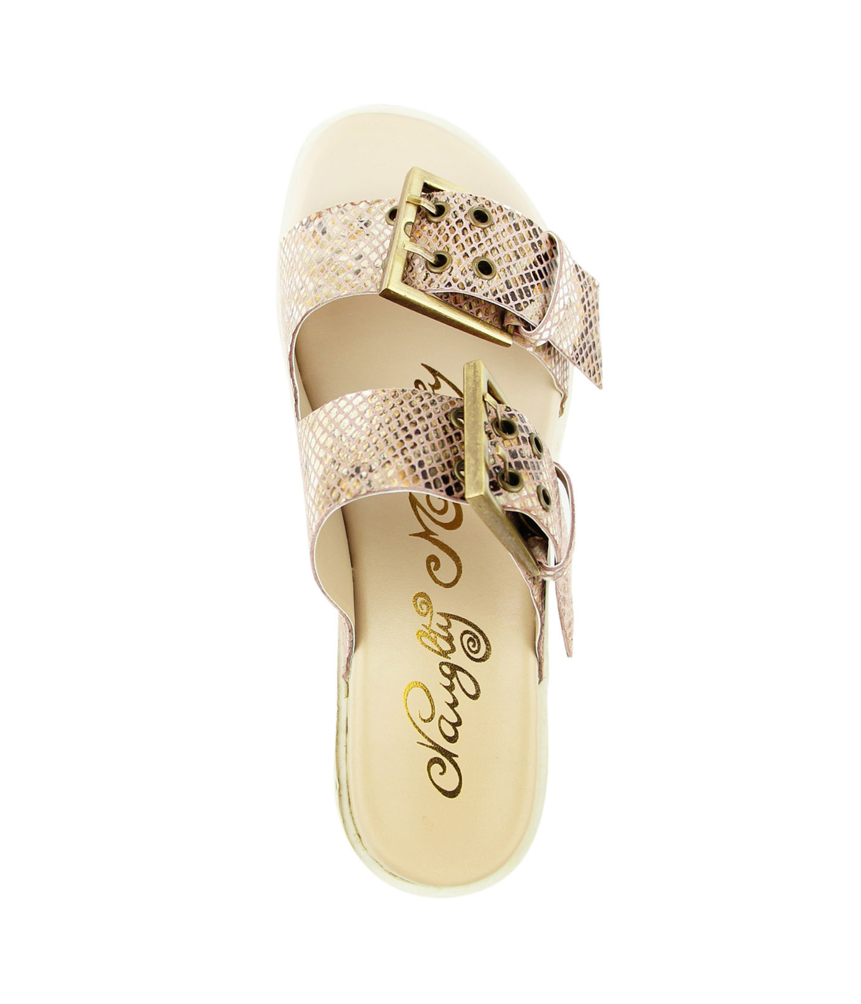 Hey Pony Blush Sandals With Dual Adjustable Buckles Naughty Monkey