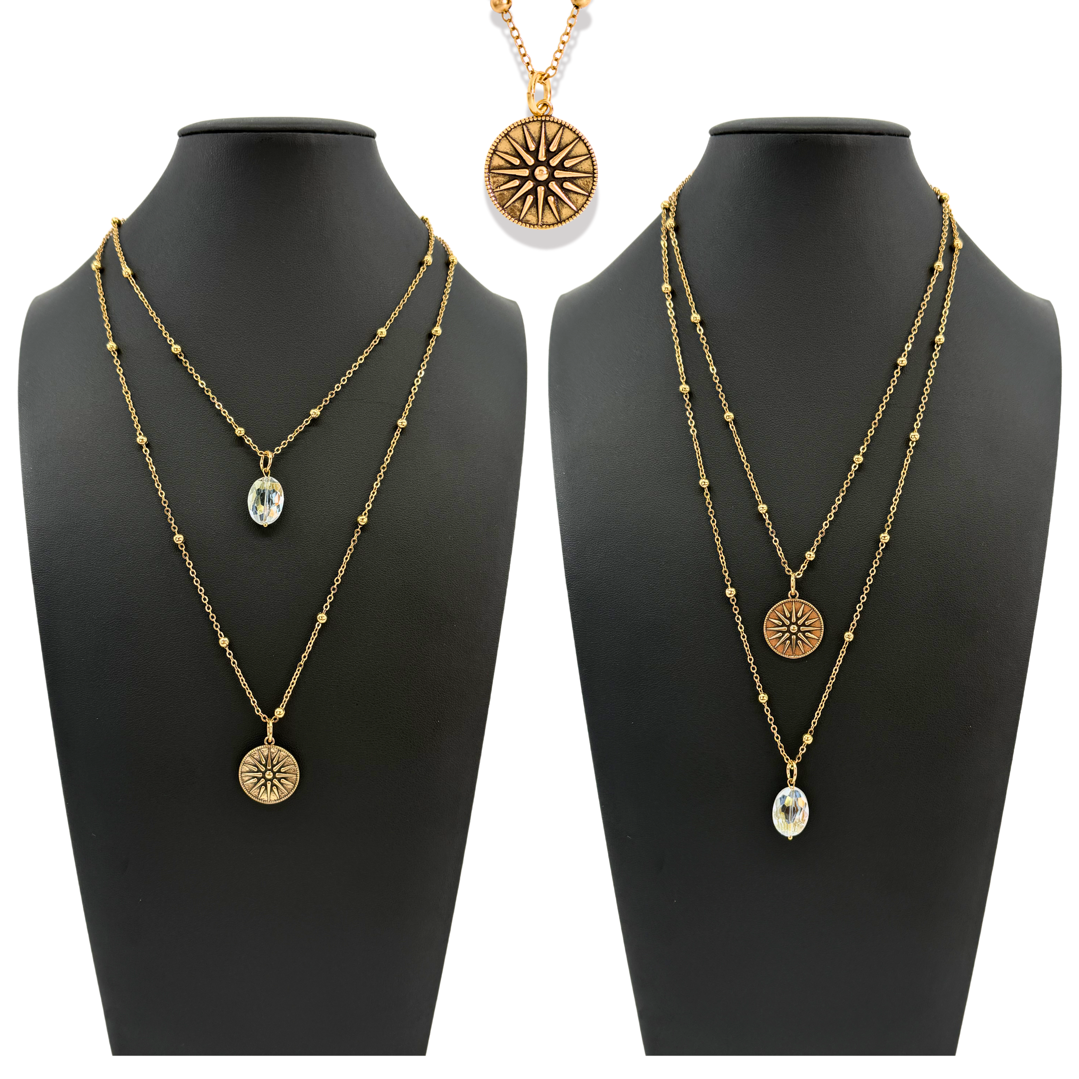 Katia Designs This Too Shall Pass Star Dainty Necklace - Alternate Angle