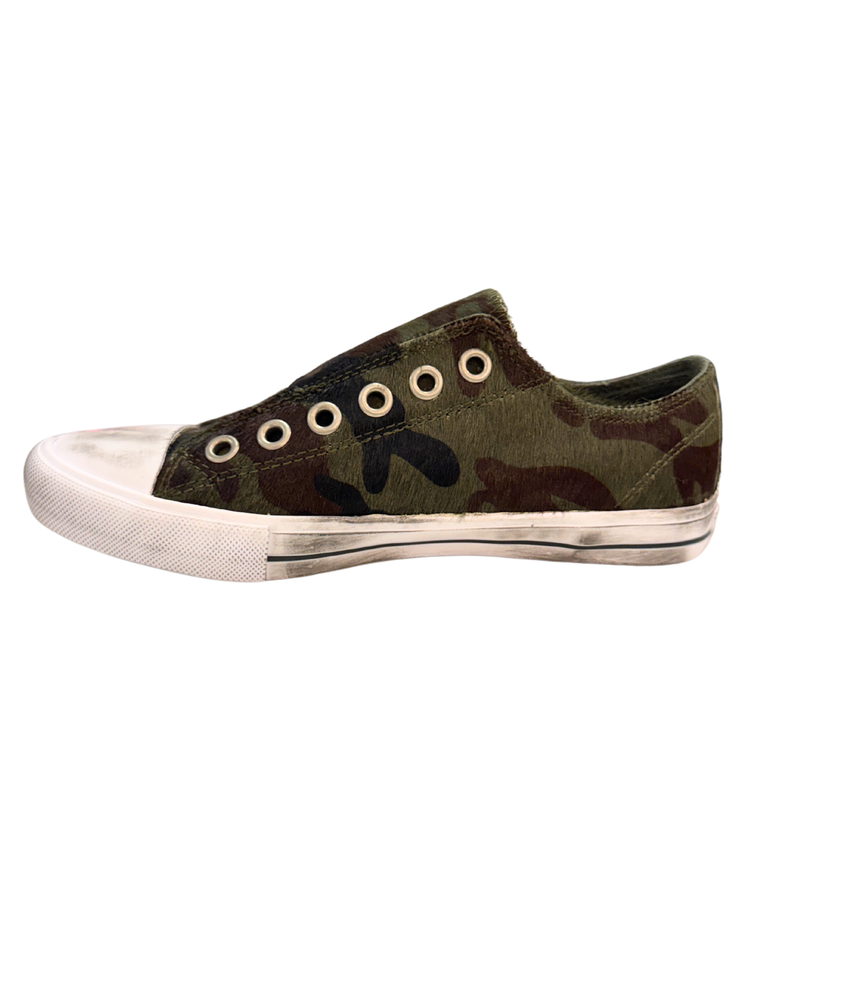 Shalomar Camo Sneaker With Genuine Cowhide Comfort Fit Naughty Monkey