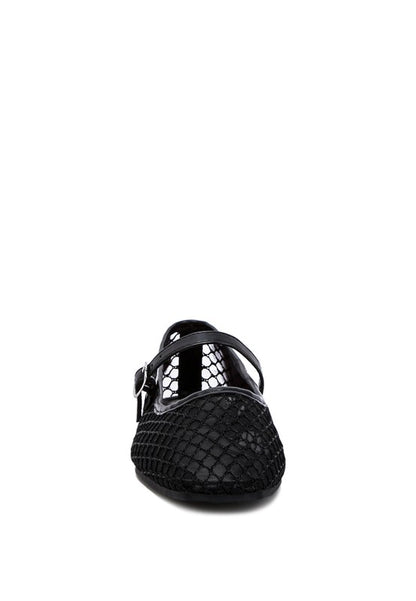 Averona sheer mesh flats