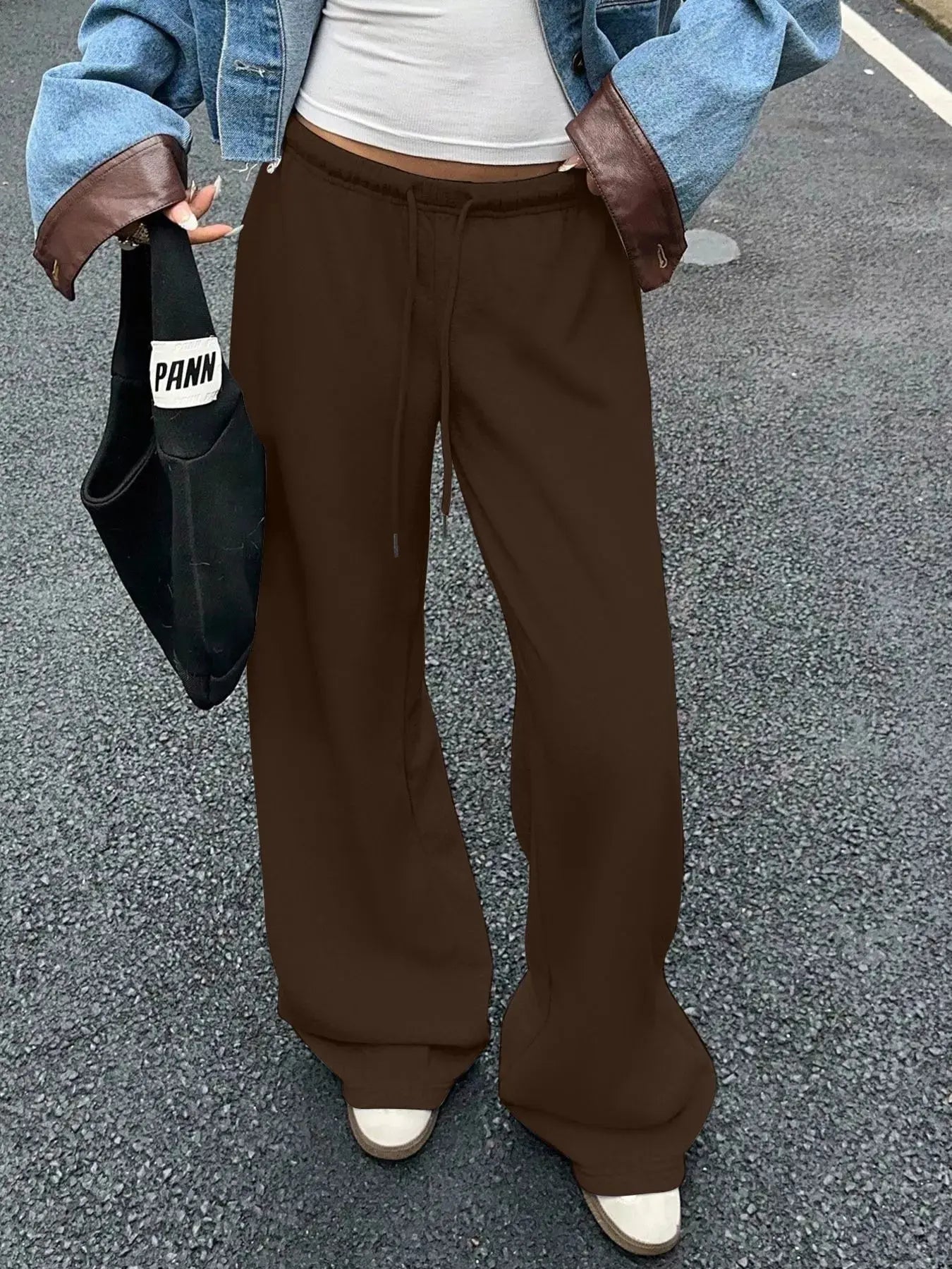 Wide Leg Drawstring Sweatpants Simply Love